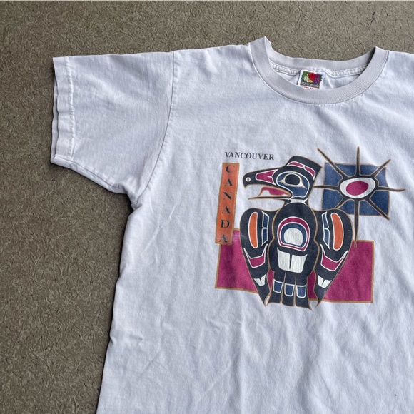 Vintage First Nations Vancouver Canada T Shirt - Picture 2 of 3